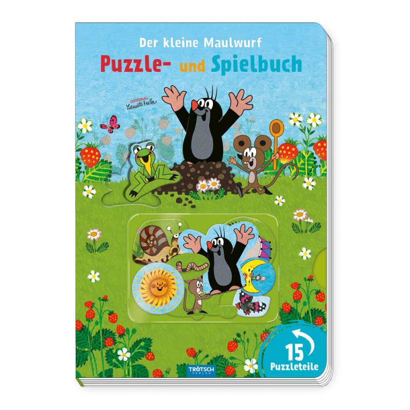 Trötsch Verlag - Trötsch Der kleine Maulwurf Puzzle- und Spielbuch Pappenbuch