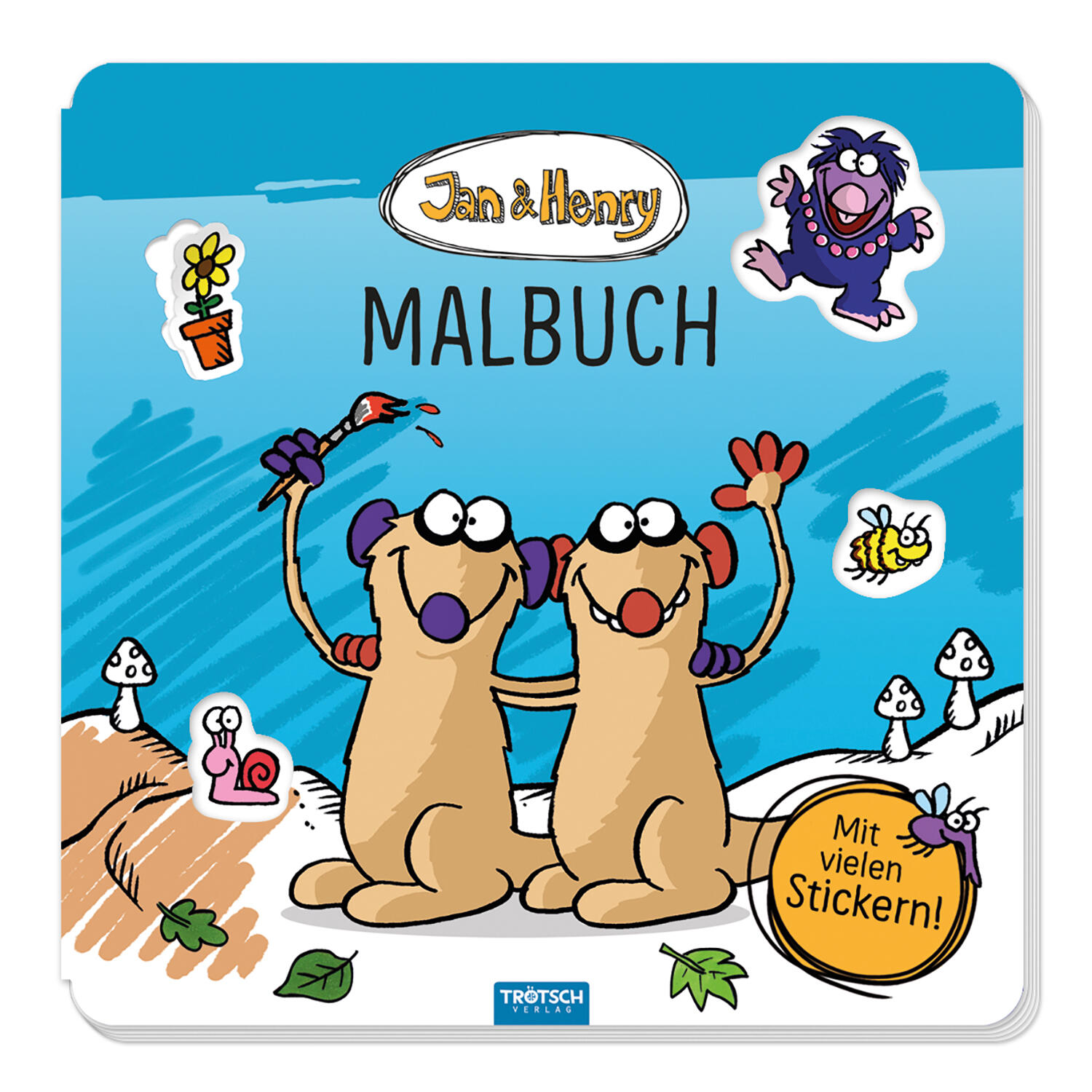 Trötsch Verlag - Trötsch Jan und Henry Malbuch mit Stickern Trötsch Verlag - Trötsch Jan und Henry Malbuch mit Stickern