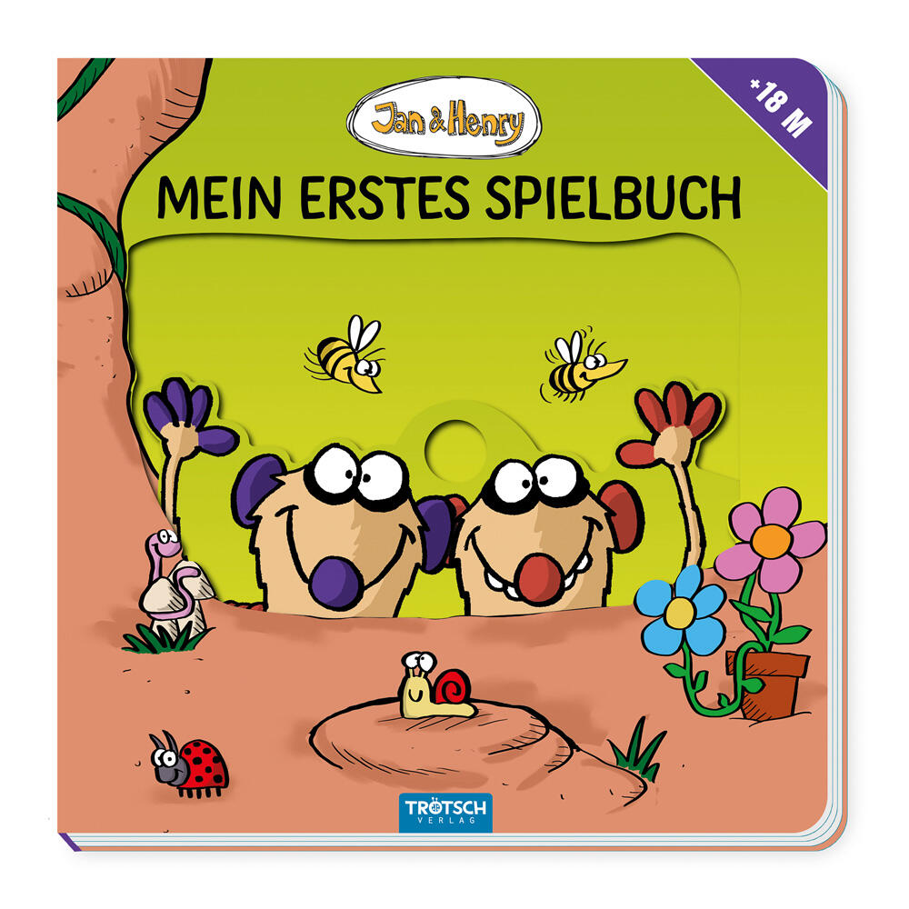 Trötsch Verlag - Trötsch Jan und Henry Mein erstes Spielbuch Pappenbuch mit Schiebern