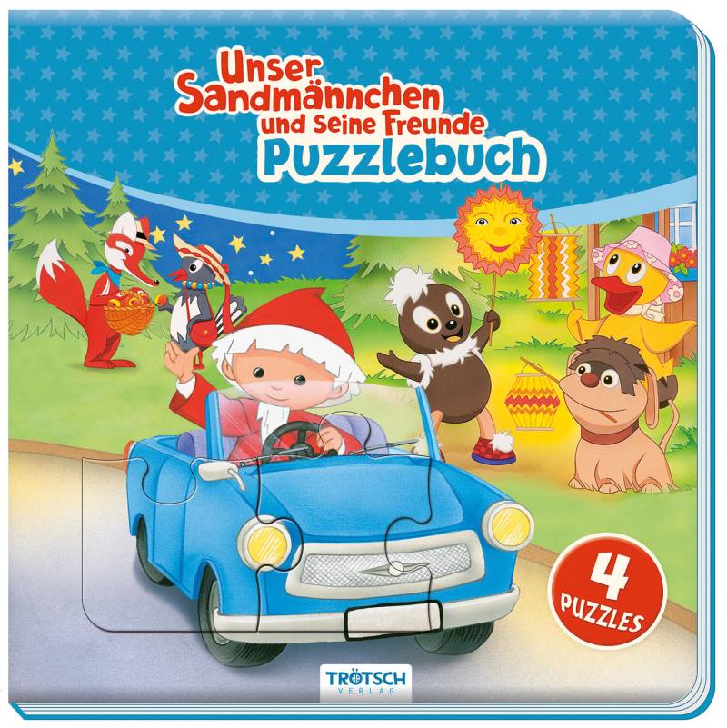 Trötsch Verlag - Trötsch Unser Sandmännchen Puzzlebuch mit 4 Puzzle Sandmann