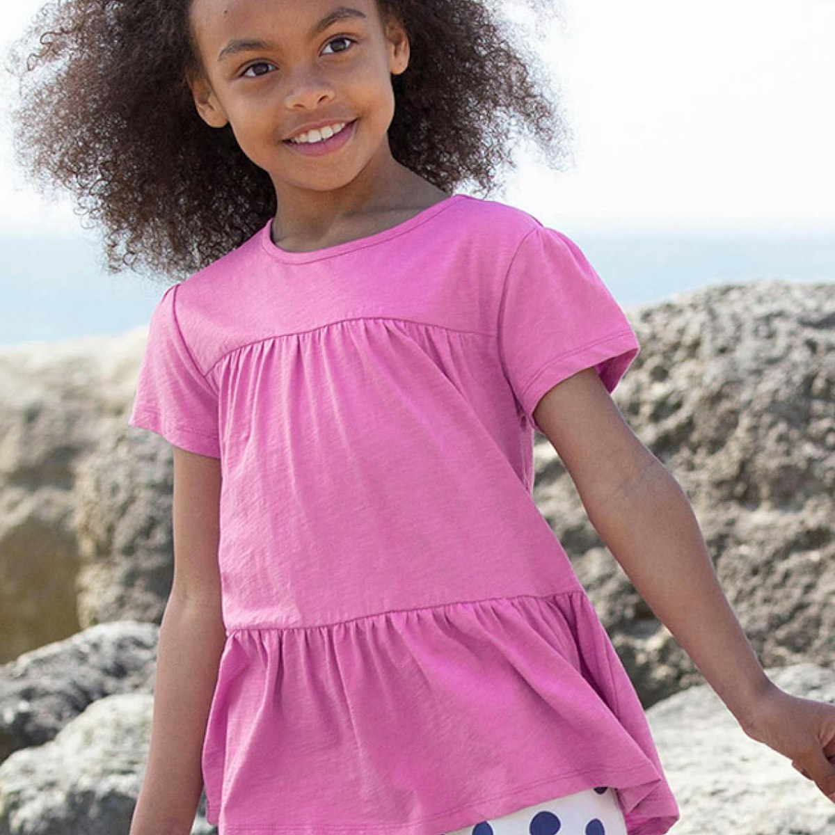 Tunika kurzarm uni pink 104