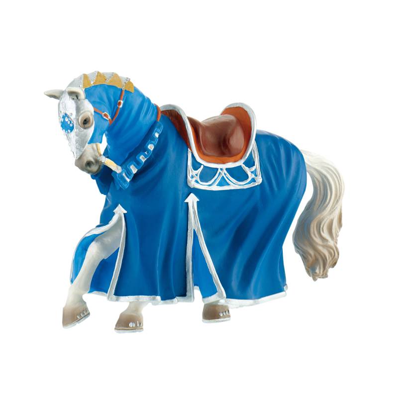 Turnierpferd blau Spielfigur Turnierpferd blau Spielfigur