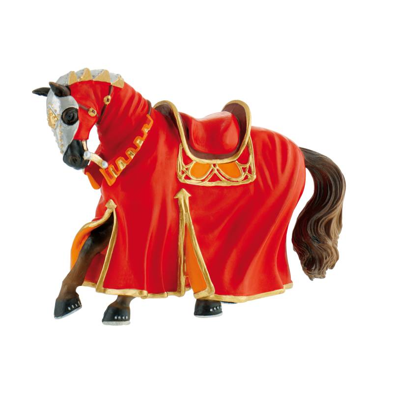Turnierpferd rot Spielfigur Turnierpferd rot Spielfigur