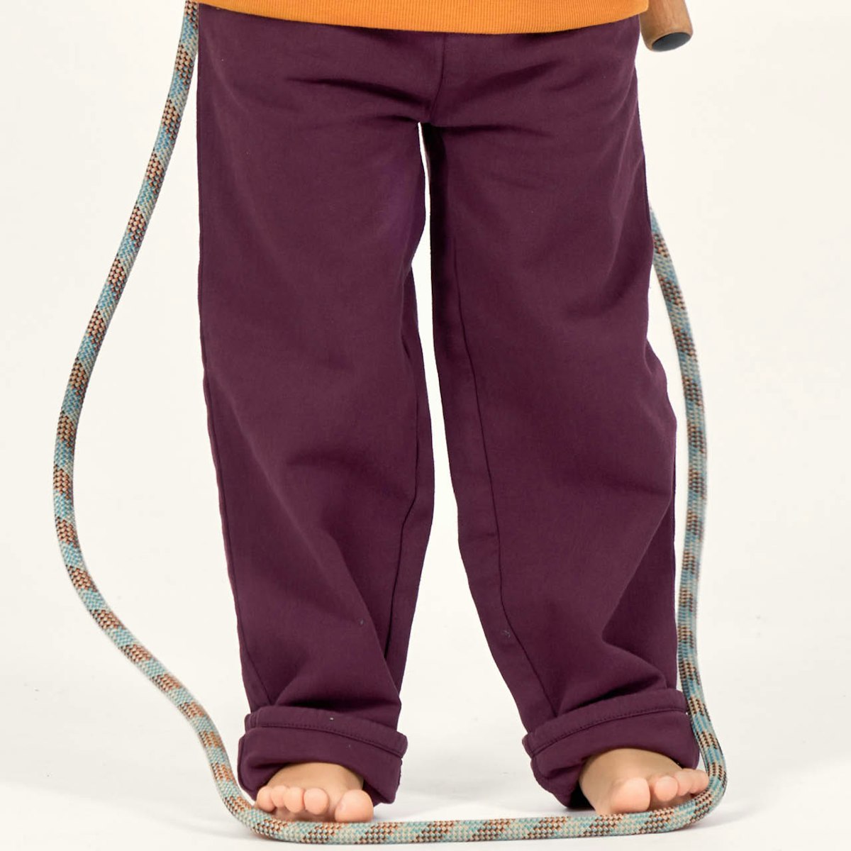 Twill Herbsthose gefüttert Outdoor lila 134/140