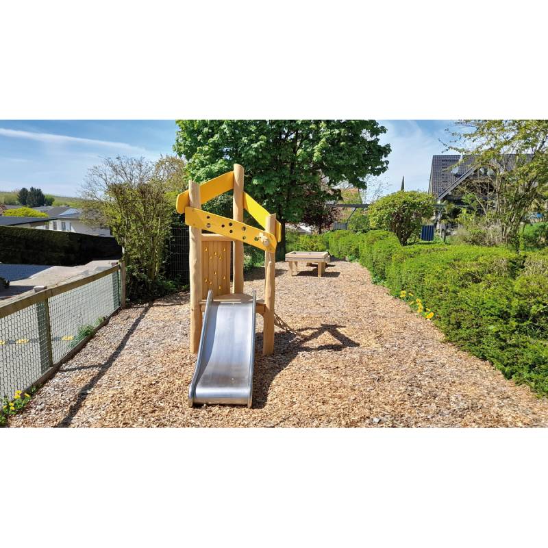 U3-Spielturm Dreikäsehoch mit Stahlanker U3-Spielturm Dreikäsehoch mit Stahlanker