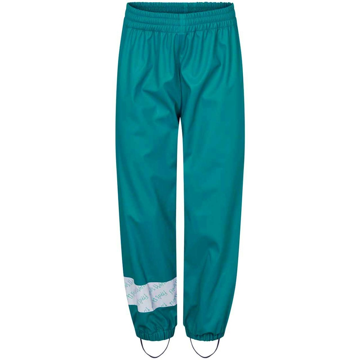 Ungefütterte Regenhose türkis 86