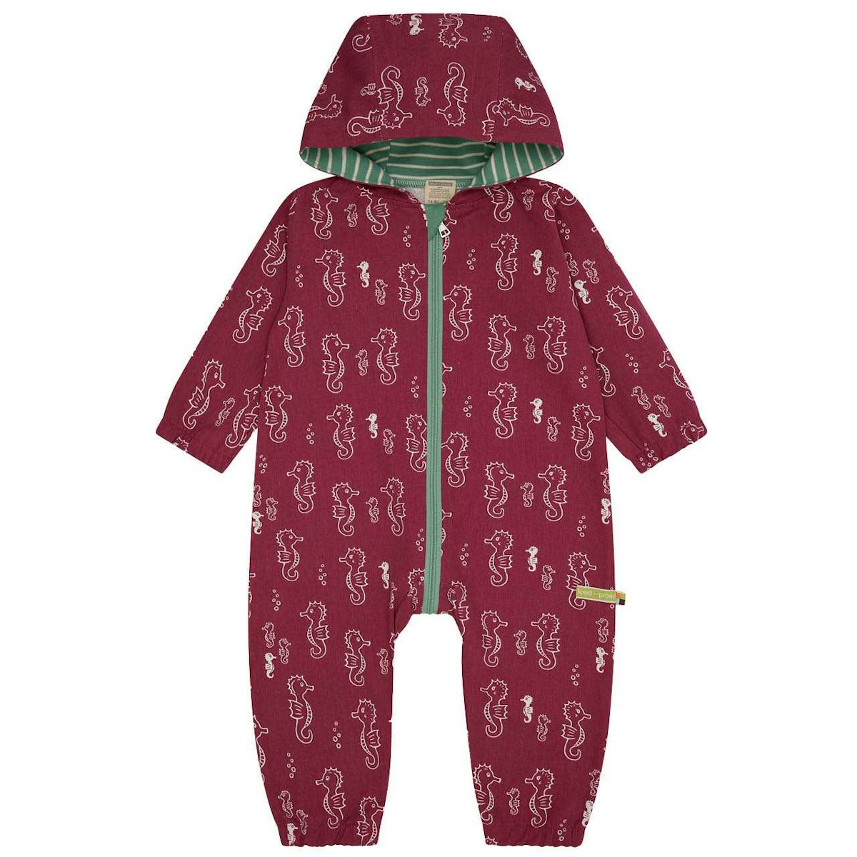 Ungefütterter Outdooroverall Abperleffekt altrosa 86/92