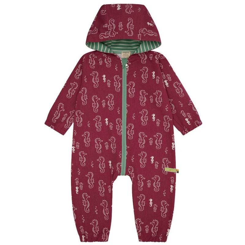 Ungefütterter Outdooroverall Abperleffekt altrosa 86/92