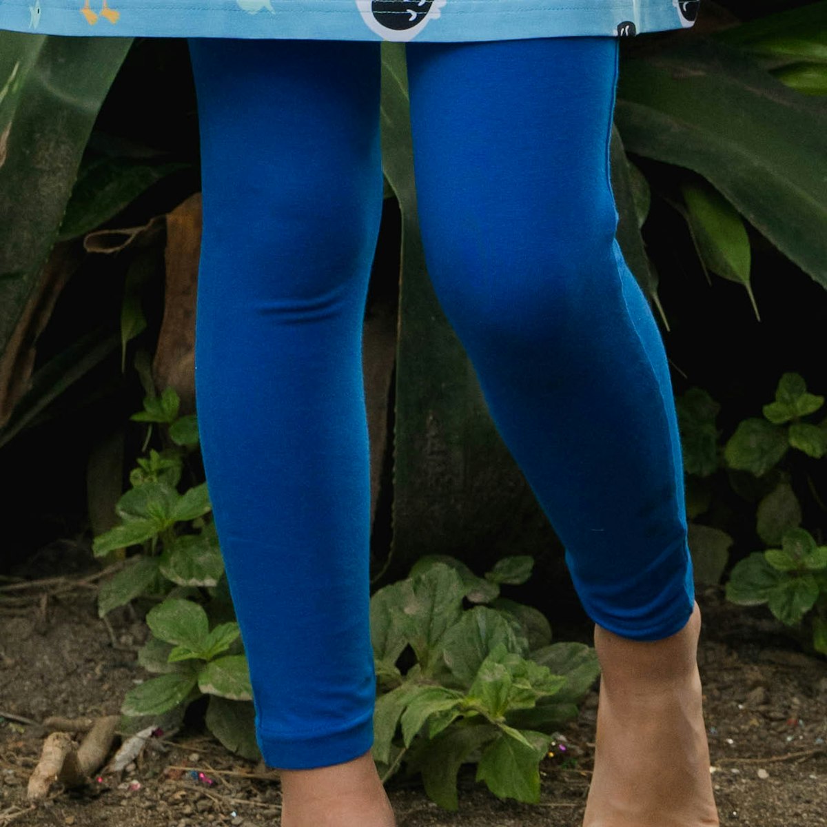 Uni Jersey Leggings dunkelblau 122/128