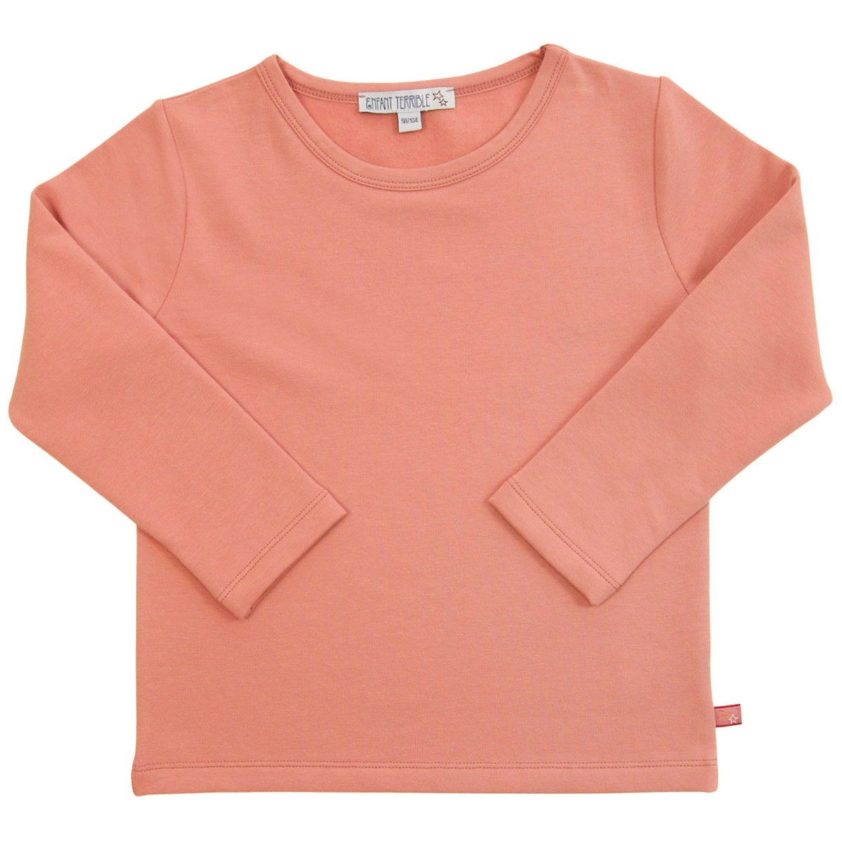 Uni Langarmshirt dunkelrosa 146/152