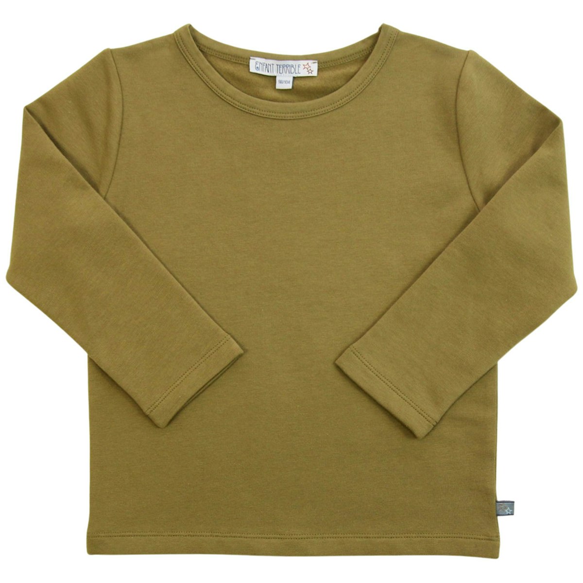 Uni Langarmshirt oliv-grün 86/92