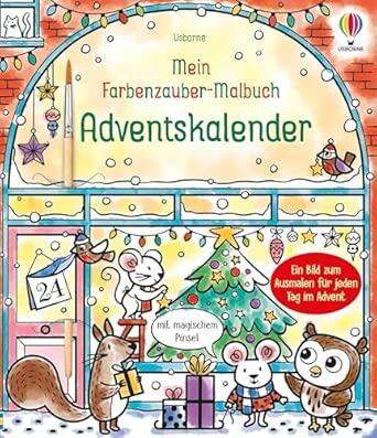Usborne Verlag - Farbenzauber-Malbuch Adventskalender