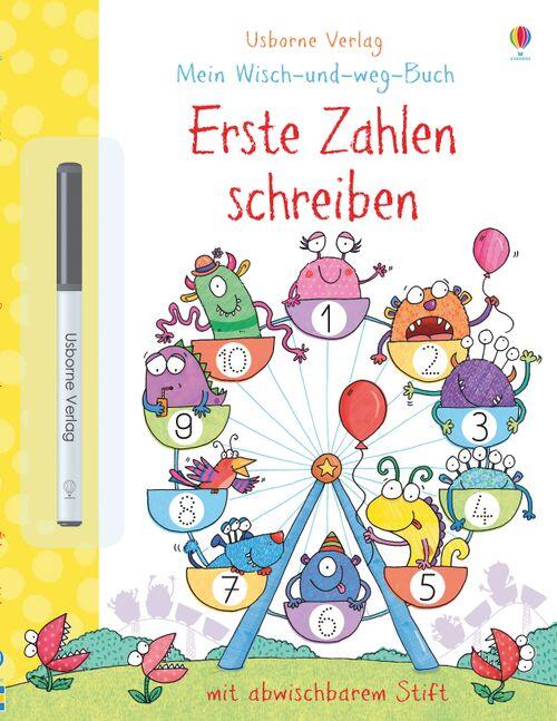 Usborne Verlag - Lernheft Wisch und weg Erste Zahlen schreiben