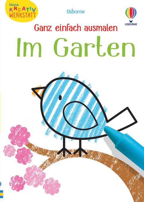 Usborne Verlag - Malbuch Ganz einfach ausmalen Garten