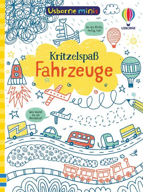 Usborne Verlag - Malbuch Mini Kritzelspaß Fahrzeuge