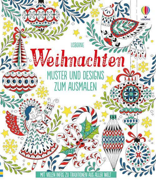 Usborne Verlag - Malbuch Weihnachten Muster und Designs