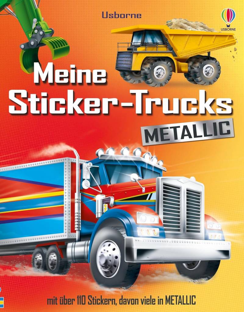 Usborne Verlag - Meine Sticker-Trucks METALLIC