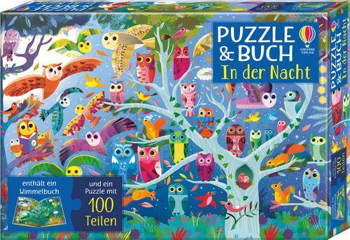 Usborne Verlag - Puzzle 100 und Buch In der Nacht Eulen Usborne Verlag - Puzzle 100 und Buch In der Nacht Eulen