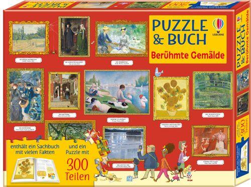 Usborne Verlag - Puzzle 300 und Buch Berühmte Gemälde