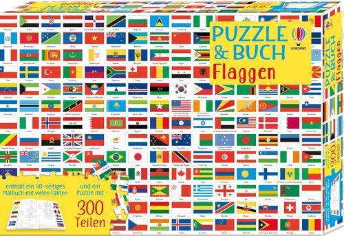 Usborne Verlag - Puzzle 300 und Buch Flaggen Usborne Verlag - Puzzle 300 und Buch Flaggen
