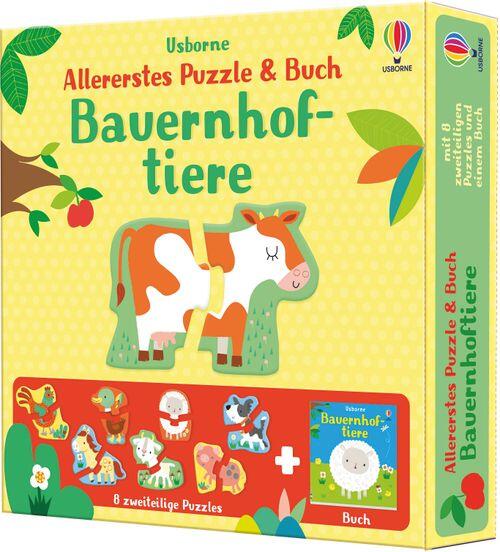 Usborne Verlag - Puzzle u. Buch Bauernhof