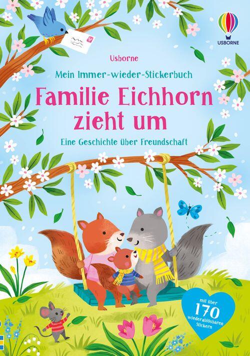 Usborne Verlag - Sticker / EG / Familie Eichhorn zieht um
