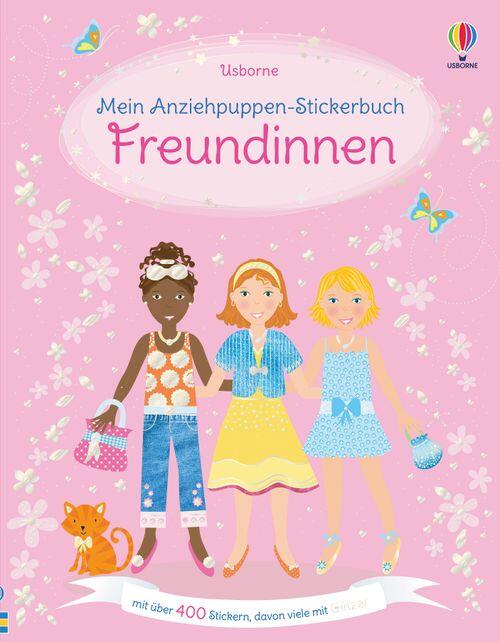 Usborne Verlag - Stickerheft Anziehpuppen Freundinnen