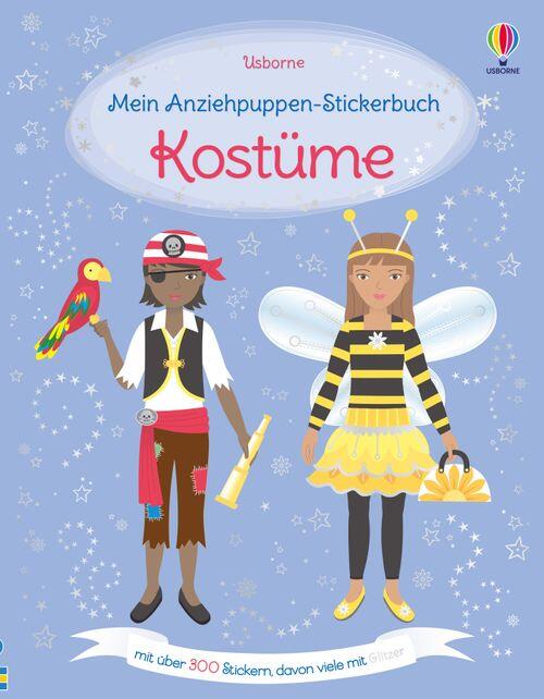 Usborne Verlag - Stickerheft Anziehpuppen Kostüme