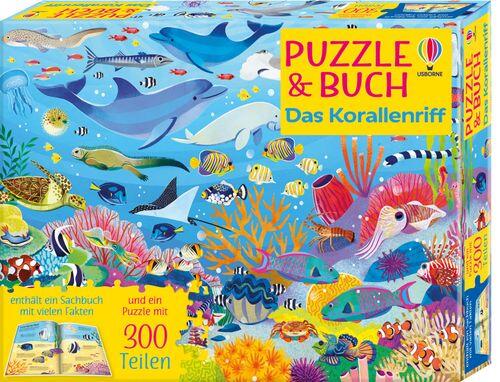 Usborne Verlag - USBORNE Puzzle + Buch 300 Teile: Das Korallenriff Usborne Verlag - USBORNE Puzzle + Buch 300 Teile: Das Korallenriff