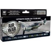 VALLEJO 771166 Farb-Set, Luftwaffe, 1941 - 1945, 8 x 17 ml VALLEJO 771166 Farb-Set, Luftwaffe, 1941 - 1945, 8 x 17 ml von VALLEJO