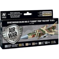 VALLEJO 771606 Farb-Set, MiG-23 Flogger, 8 x 17 ml VALLEJO 771606 Farb-Set, MiG-23 Flogger, 8 x 17 ml von VALLEJO