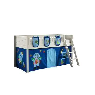 VIPACK Spielbett SCOTT 90 x 200 cm Astro 2-teilig weiß von vipack