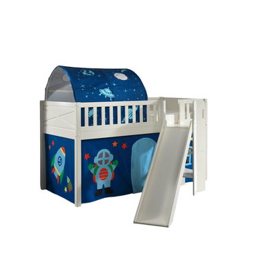VIPACK Spielbett SCOTT 90 x 200 cm Astro 2-teilig weiß von vipack