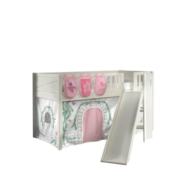 VIPACK Spielbett SCOTT 90 x 200 cm Birdy 2-teilig weiß von vipack