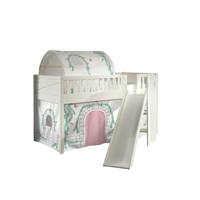 VIPACK Spielbett SCOTT 90 x 200 cm Birdy 2-teilig weiß von vipack