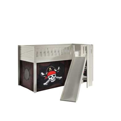 VIPACK Spielbett SCOTT 90 x 200 cm Caribian Pirate weiß von vipack