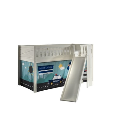 VIPACK Spielbett SCOTT 90 x 200 cm Police weiß von vipack