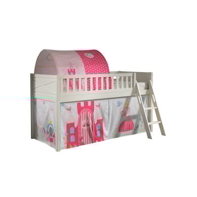 VIPACK Spielbett SCOTT 90 x 200 cm Princess 2-teilig weiß von vipack