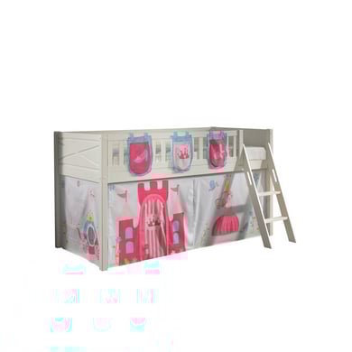 VIPACK Spielbett SCOTT 90 x 200 cm Princess 2-teilig weiß von vipack