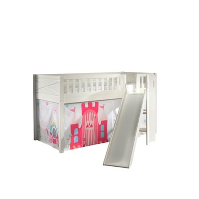 VIPACK Spielbett SCOTT 90 x 200 cm Princess weiß von vipack