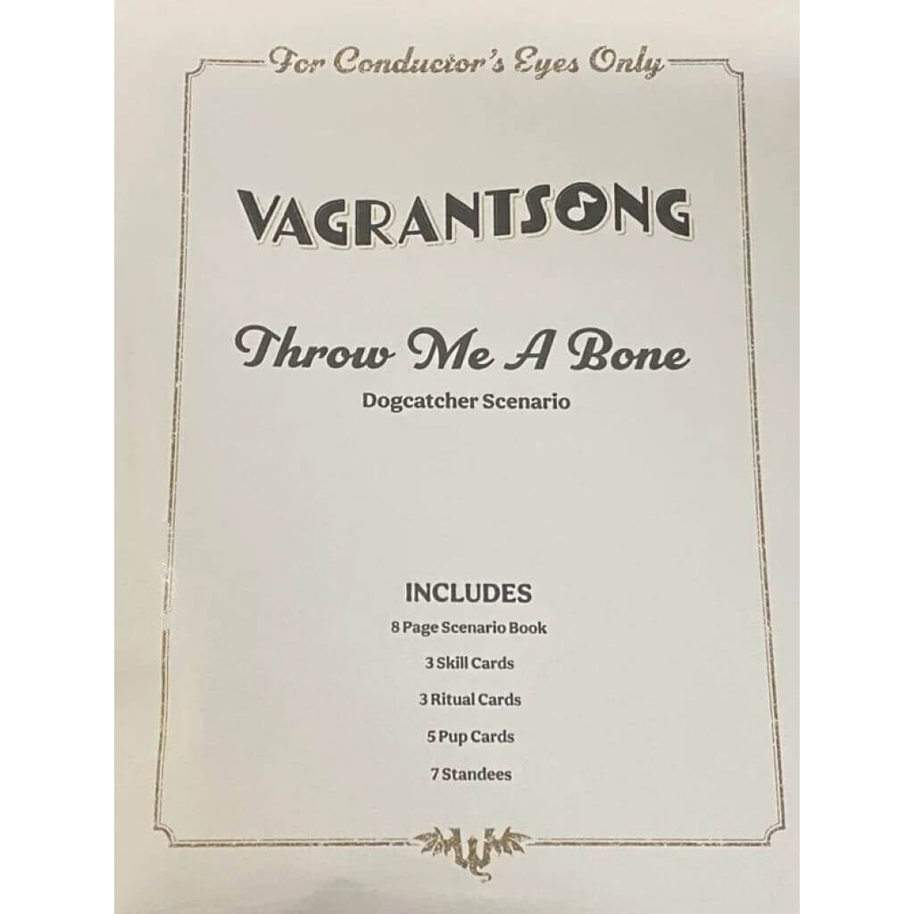 Vagrantsong: Throw me a Bone Scenario - engl.