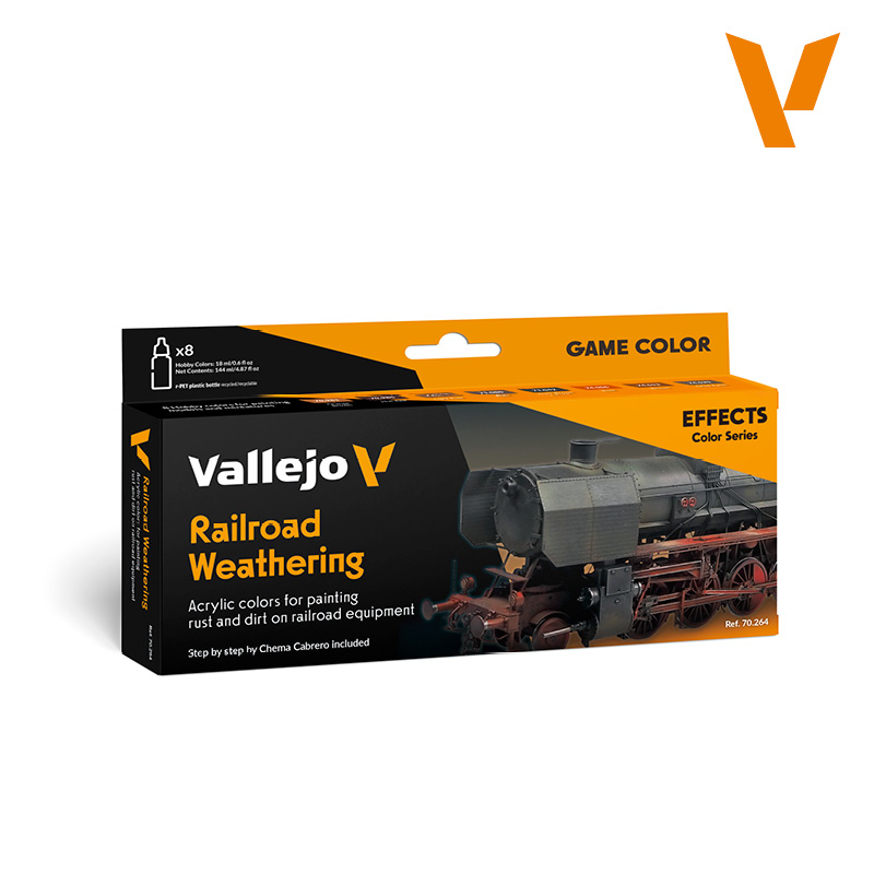 Vallejo Railroad Weathering Set Effects Color Series 70.264 Model Farben Painting