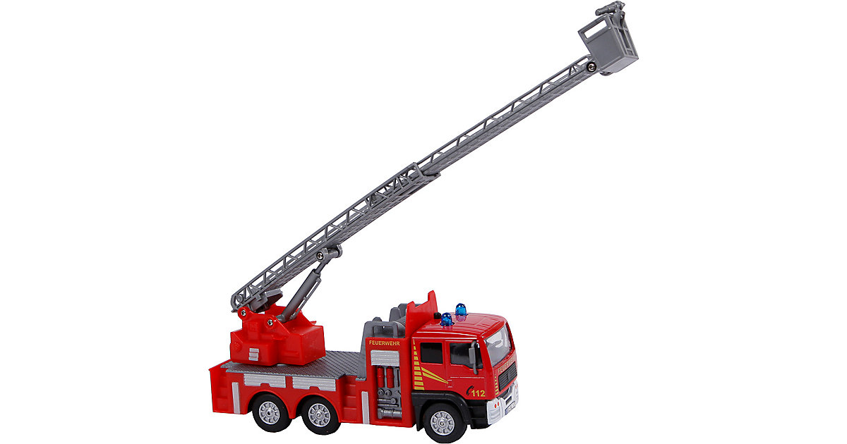 Van Manen Feuerwehr Leiter Auto Spritze Licht Sound Pullback - 510126 rot Van Manen Feuerwehr Leiter Auto Spritze Licht Sound Pullback - 510126 rot von Van Manen