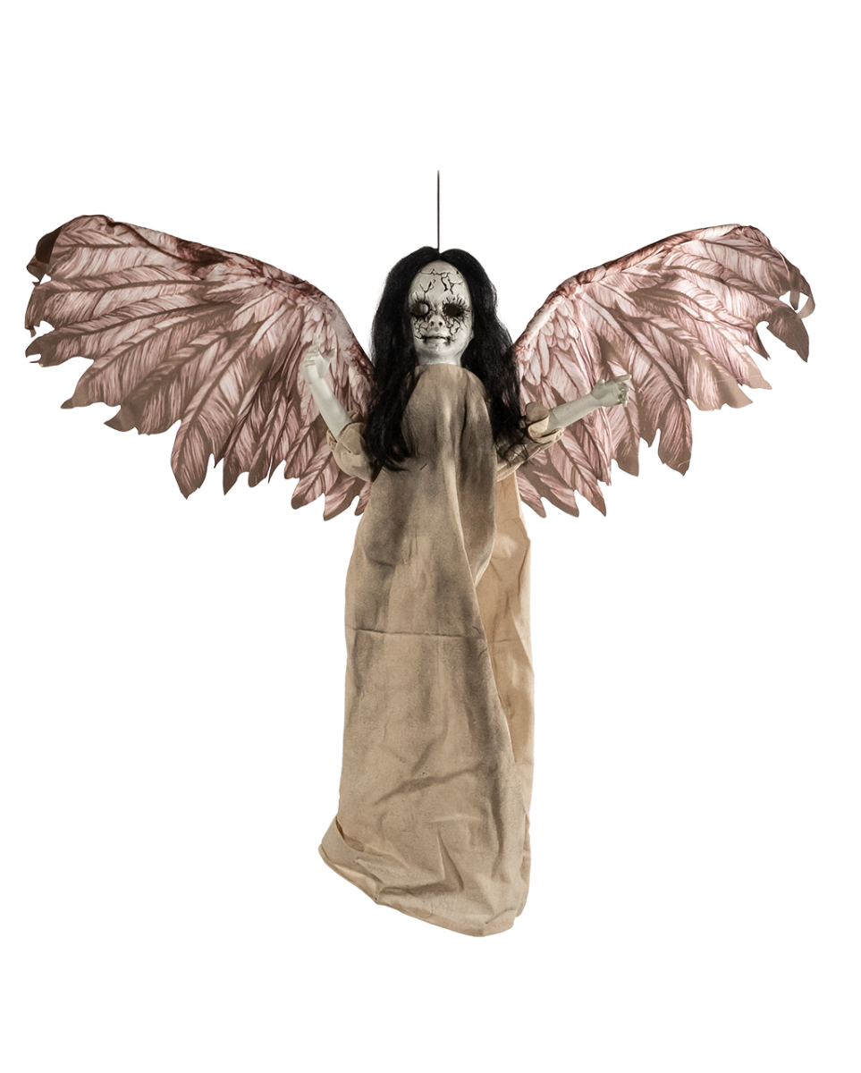 Verhexte Geisterpuppe mit Flügel Animatronic 90cm