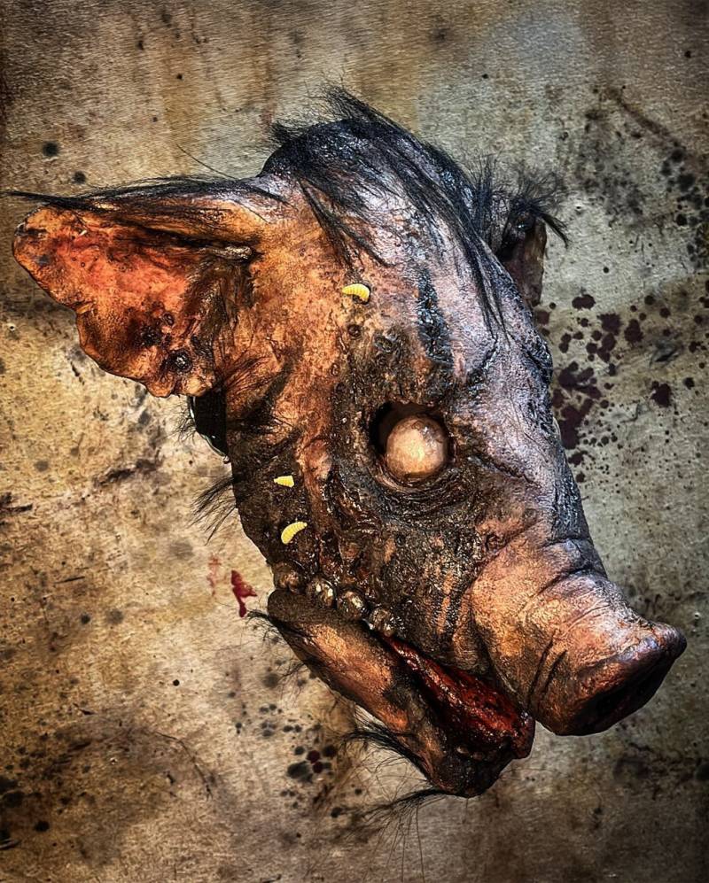 Verottende Kadaver Schweine Maske Verottende Kadaver Schweine Maske