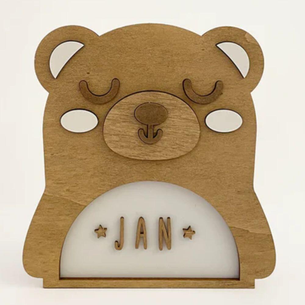 Vintiun - Vintiun Personalisierbares Nachtlicht Bär