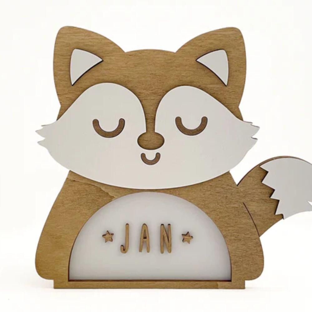 Vintiun - Vintiun Personalisierbares Nachtlicht Fuchs