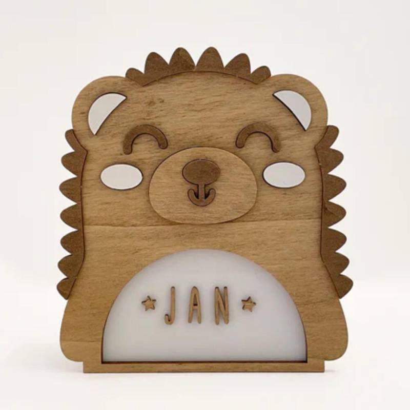 Vintiun - Vintiun Personalisierbares Nachtlicht Igel