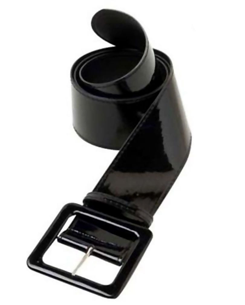 Vinyl Gürtel schwarz