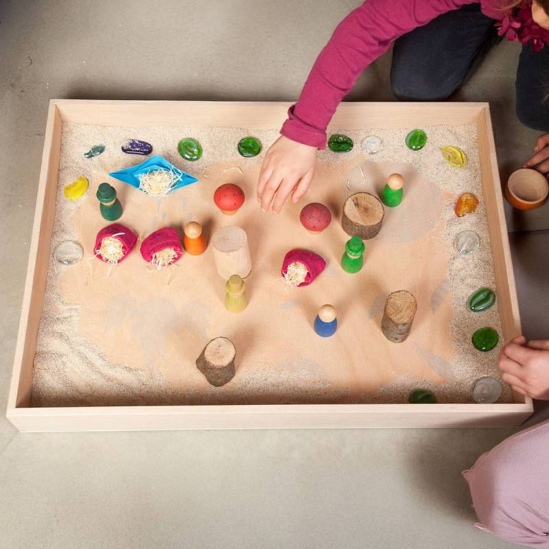 Vollholz Rahmen zum kreativen Befüllen und Spielen Vollholz Rahmen zum kreativen Befüllen und Spielen